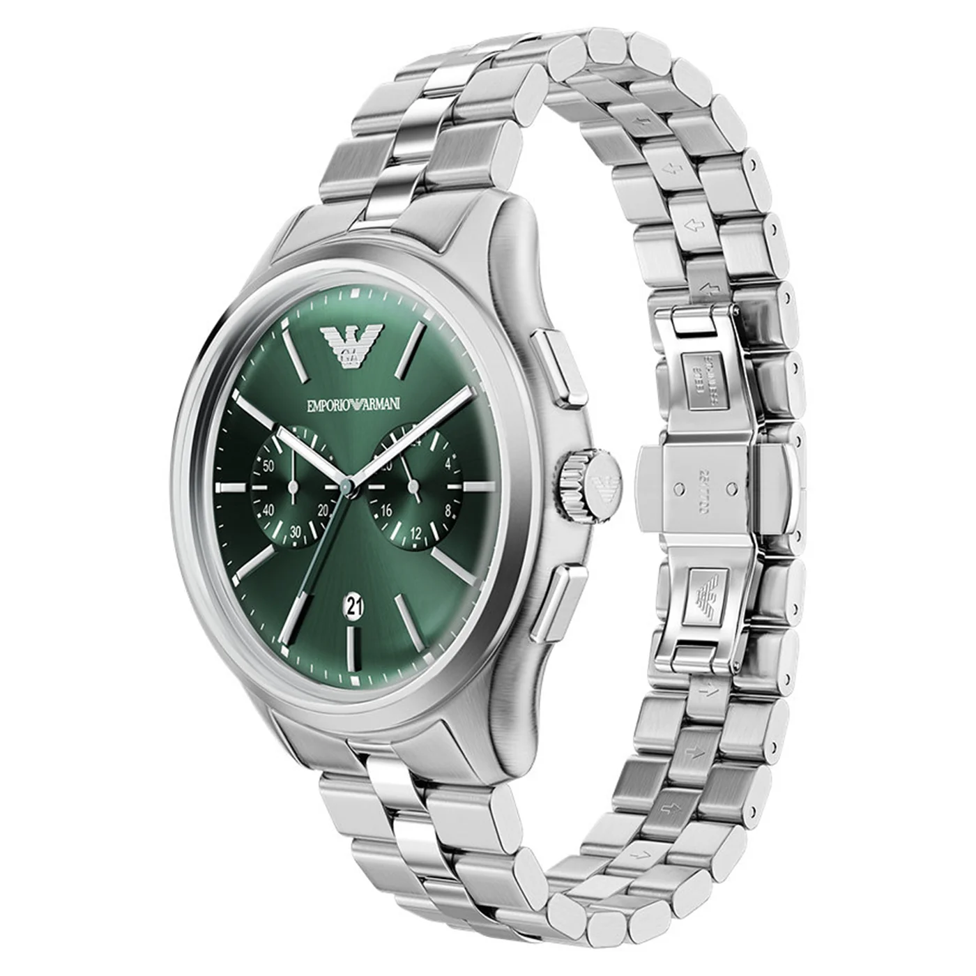 Emporio Armani Round Green Dial Watch AR11746 - Image 2