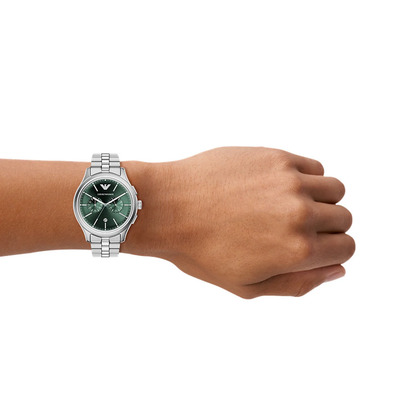 Emporio Armani Round Green Dial Watch AR11746 - Image 3