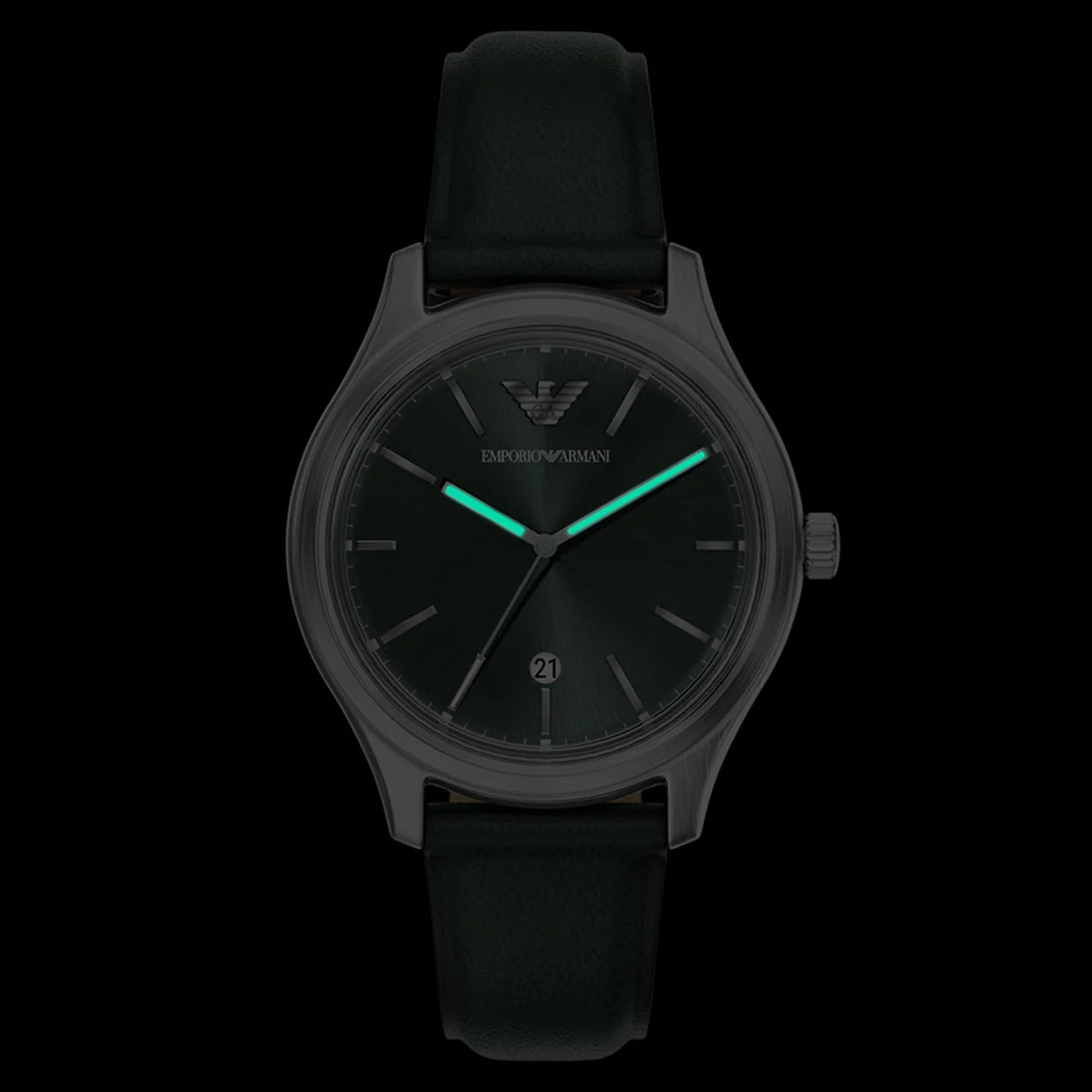 Emporio Armani Round Green Dial Watch AR11749 - Image 7