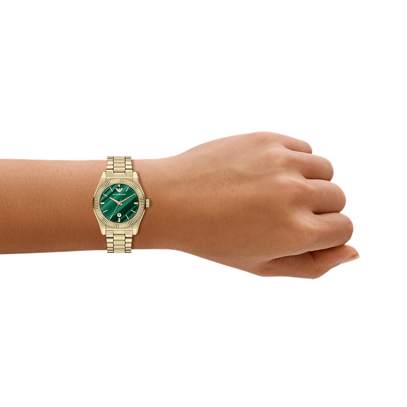 Emporio Armani Round Green Dial Watch AR11761 - Image 3