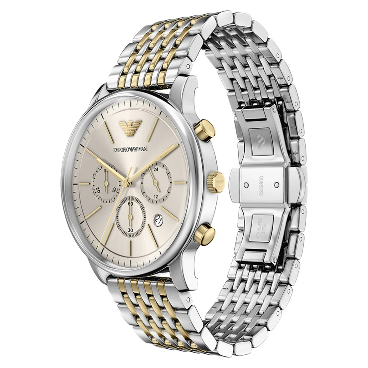 Emporio Armani Round Grey Dial Watch AR11773 - Image 2