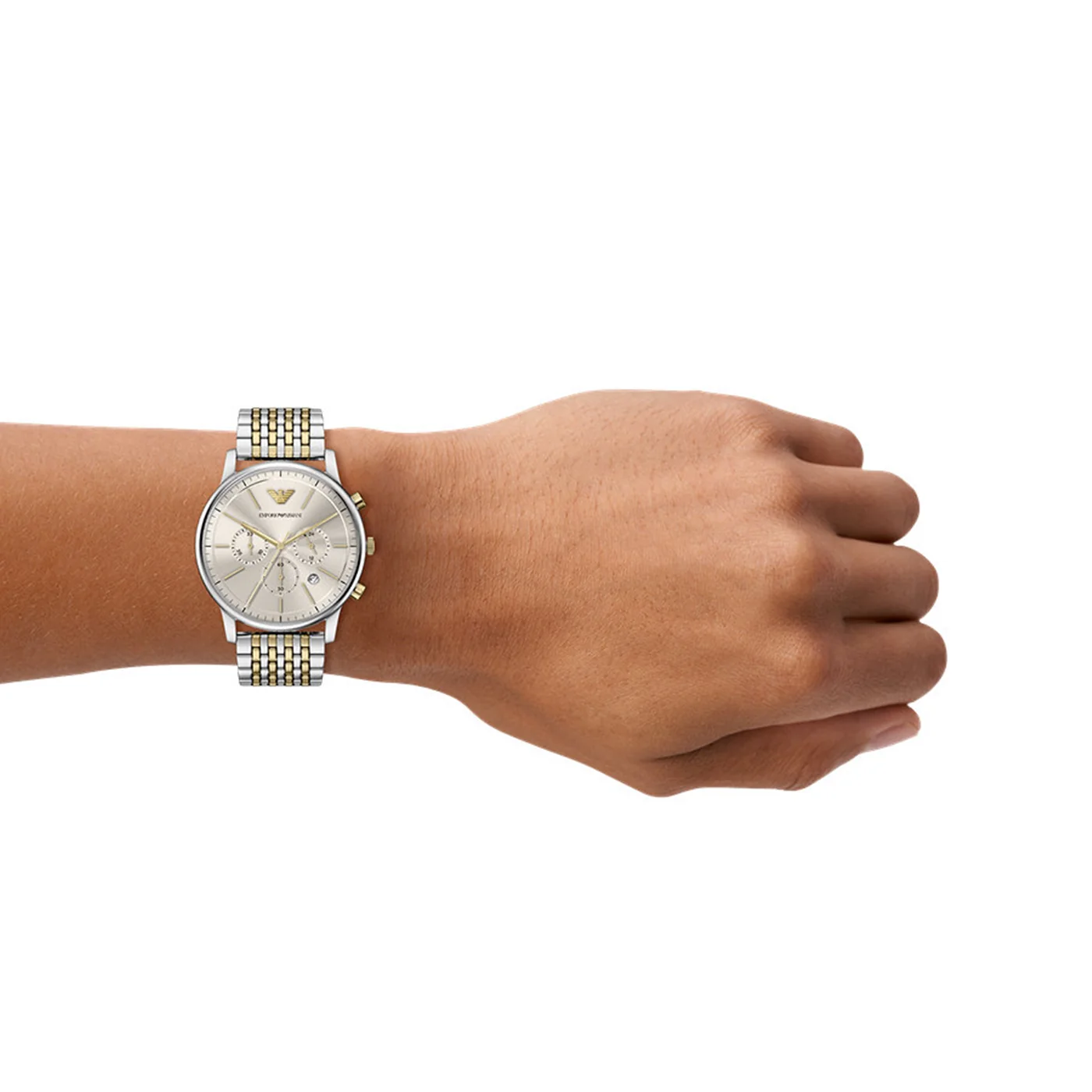 Emporio Armani Round Grey Dial Watch AR11773 - Image 3