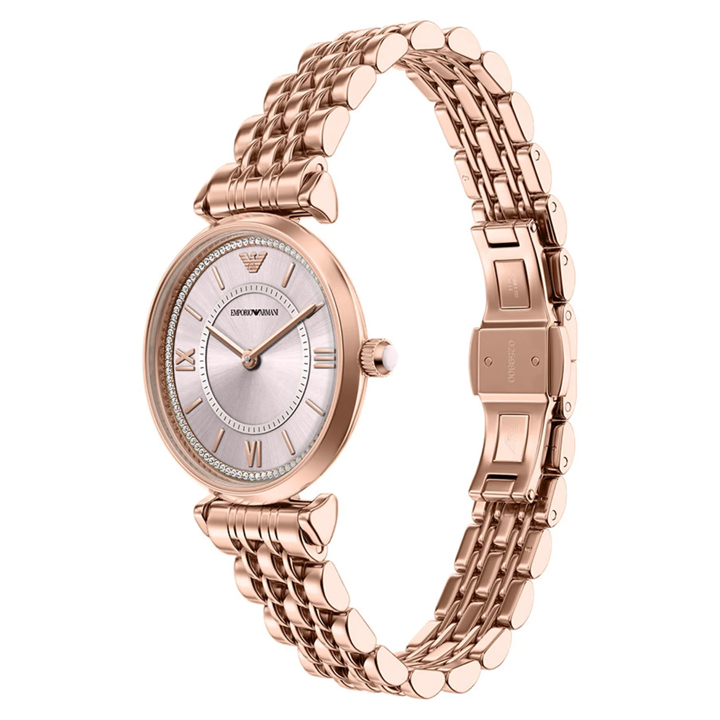 Emporio Armani Round Pink Dial Watch AR11767 - Image 2