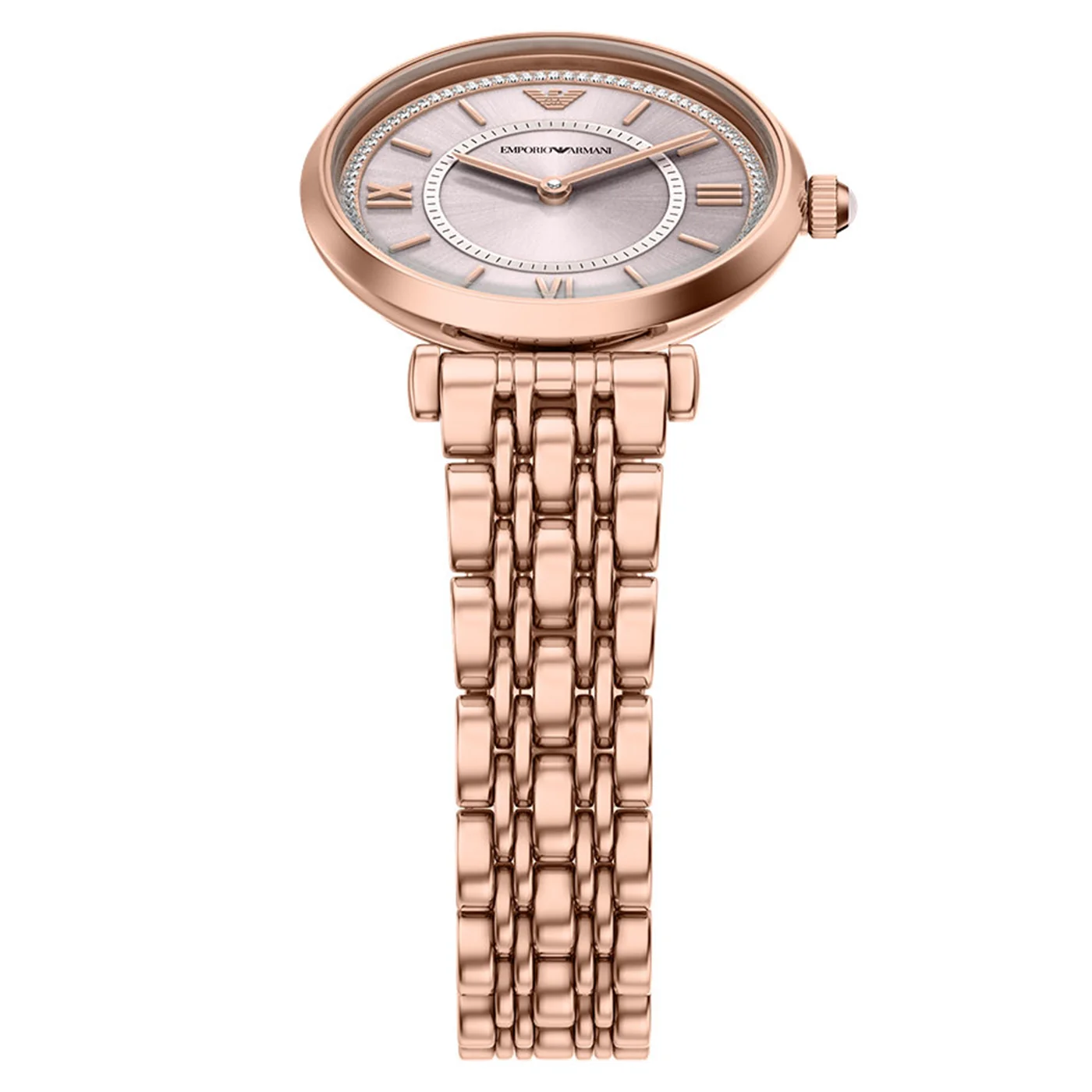 Emporio Armani Round Pink Dial Watch AR11767 - Image 4