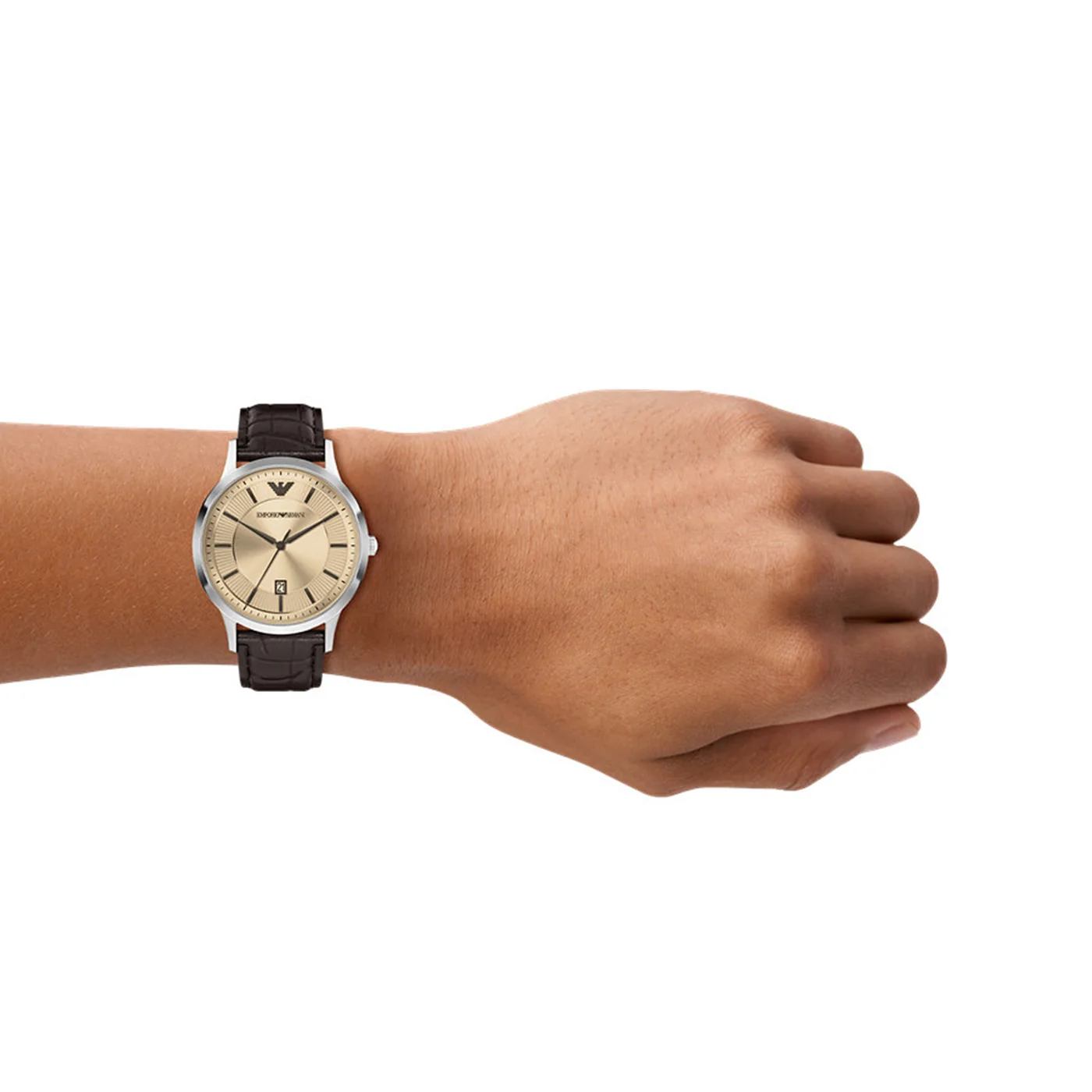 Emporio Armani Round Silver Dial Watch AR11783 - Image 3