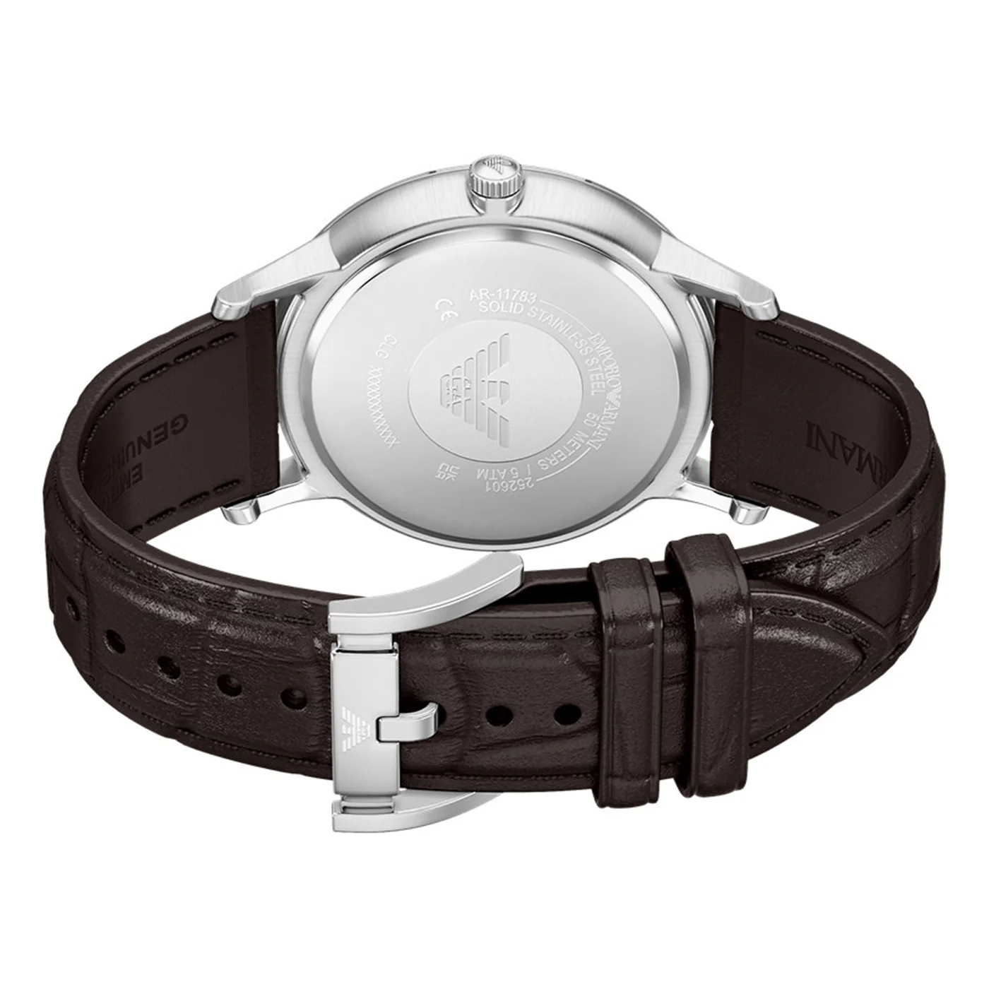 Emporio Armani Round Silver Dial Watch AR11783 - Image 8