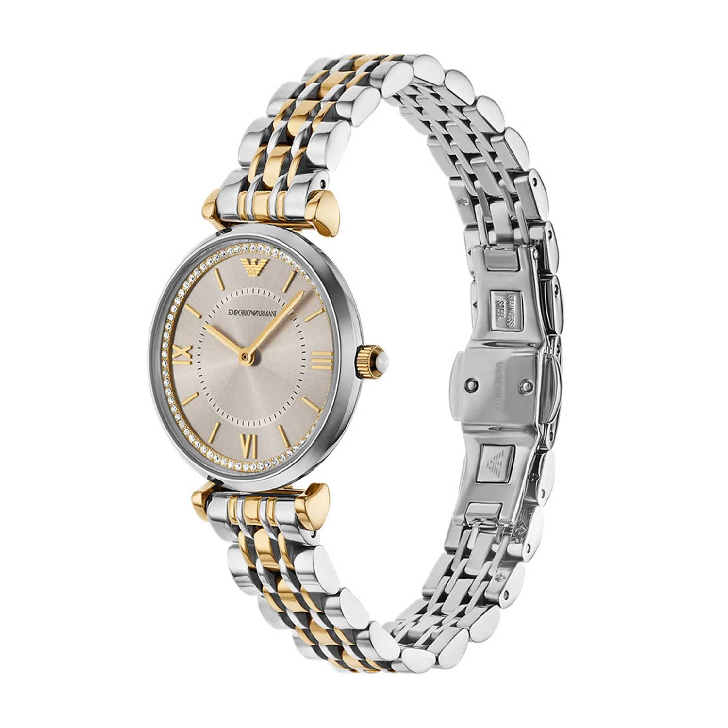 Emporio Armani Silver and Gold Women's Watch AR11702 - Image 3