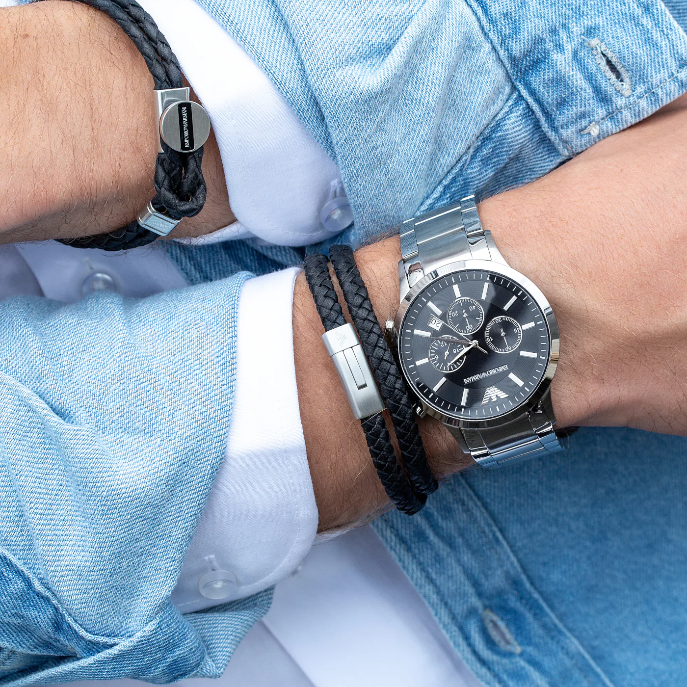 Emporio Armani Silver Bracelet EGS2176040 - Image 3