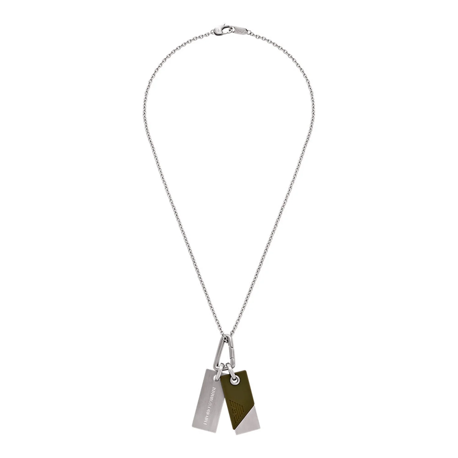 Emporio Armani Silver Coloured Necklace EGS3179040 - Image 2