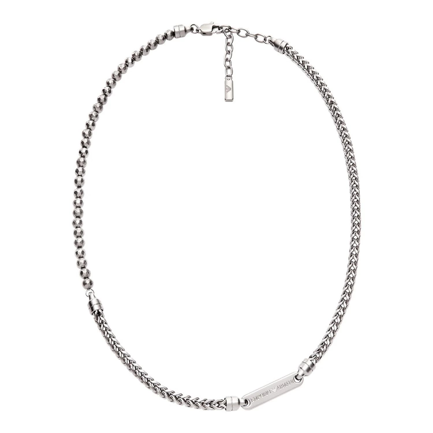 Emporio Armani Silver Coloured Necklace EGS3182040 - Image 2