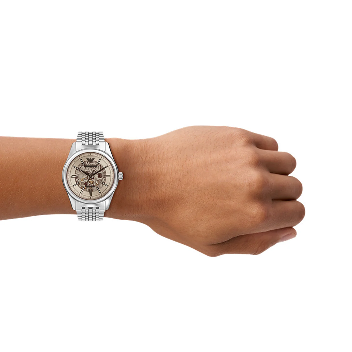 Emporio Armani Silver Dial Automatic Watch AR60095 - Image 3