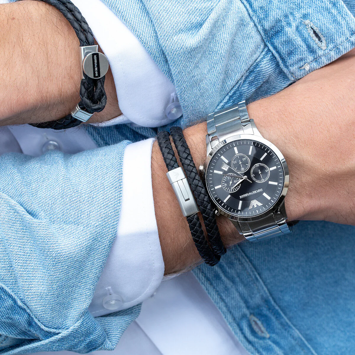 Emporio Armani Silver Watch AR2434 - Image 4