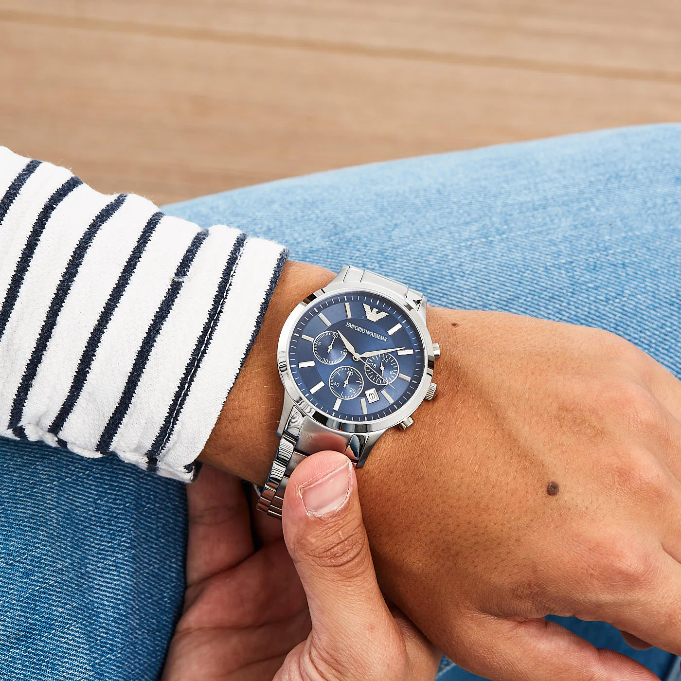 Emporio Armani Silver Watch AR2448 - Image 2