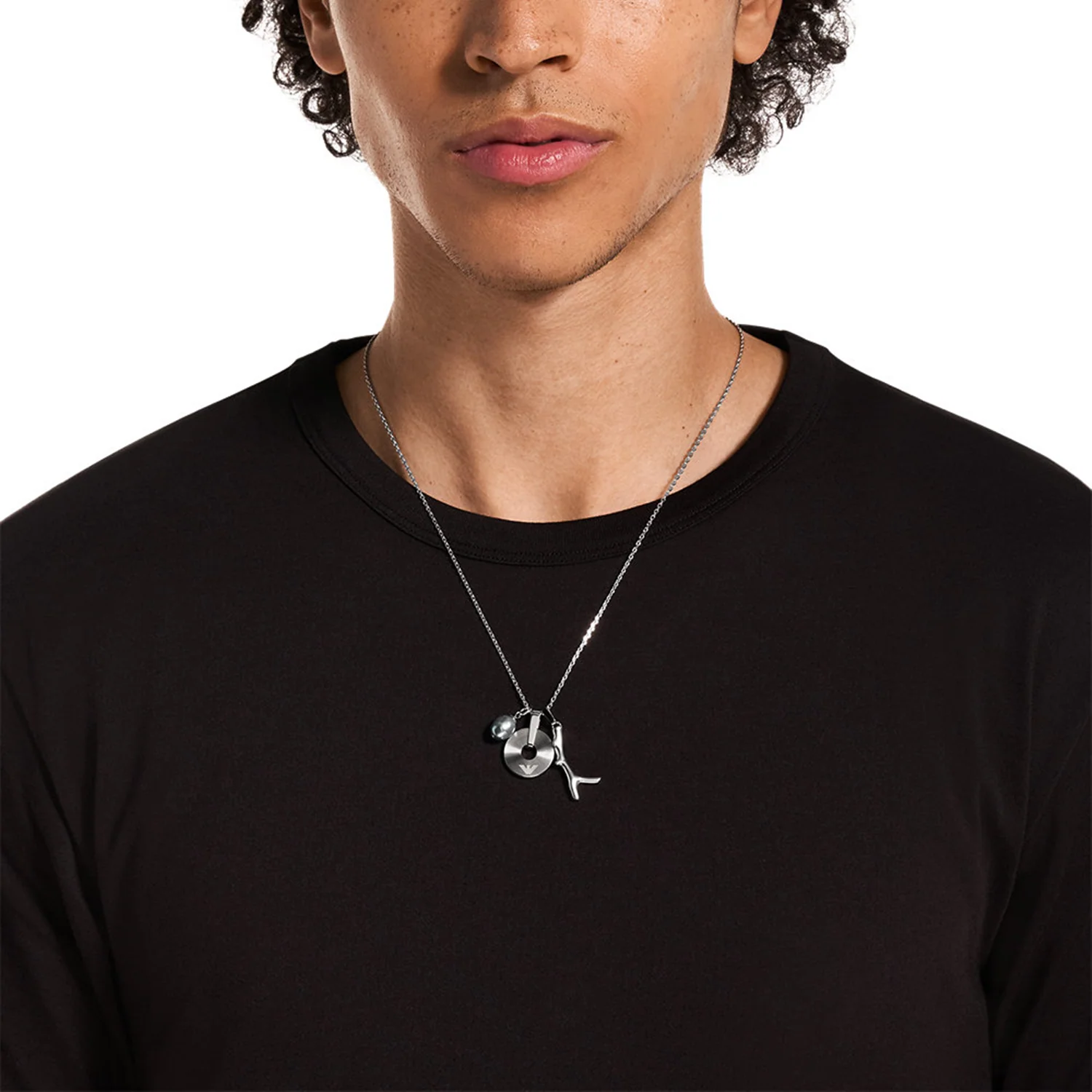 Emporio Armani Stainless Steel Men's Necklace EGS3315040 - Image 2