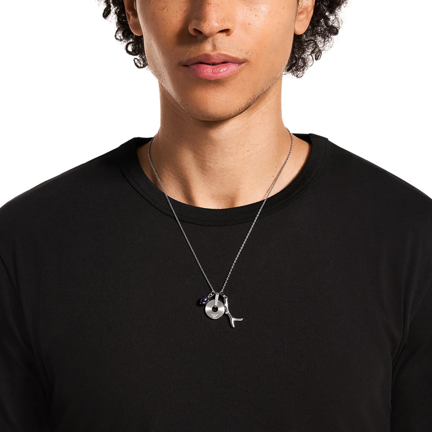 Emporio Armani Stainless Steel Men's Necklace EGS3324040 - Image 2
