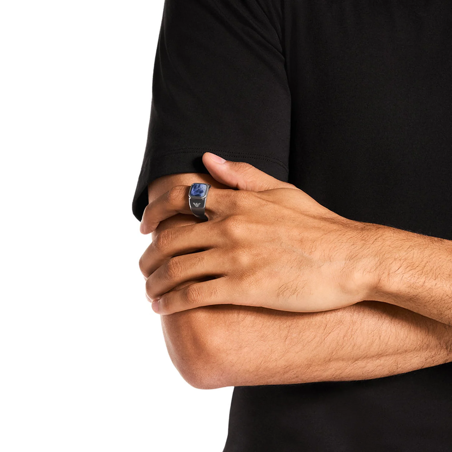 Emporio Armani Stainless Steel Men's Ring EGS3325040-10 - Image 4