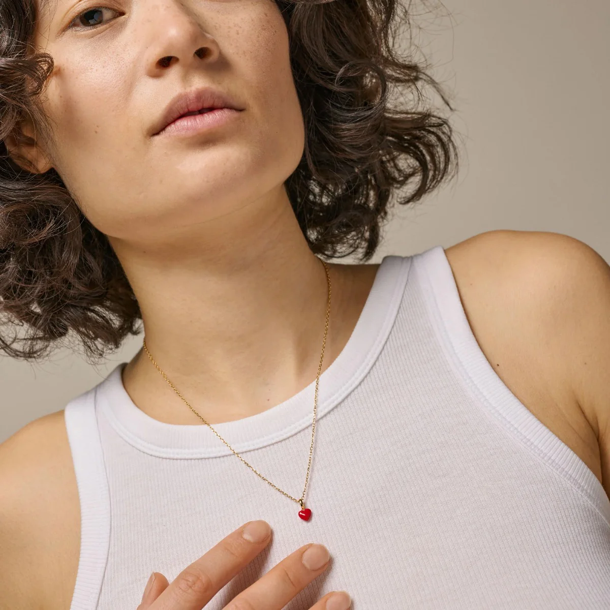 ENAMEL Copenhagen 18 karat gold plated Necklace N127G-R - Image 3
