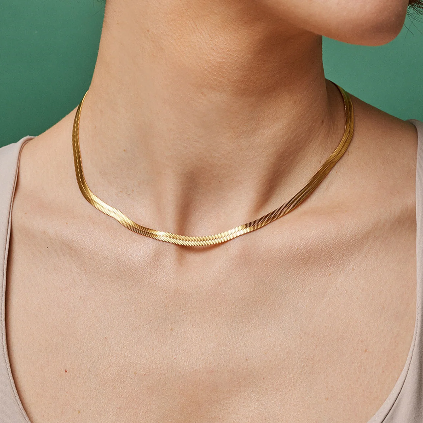 ENAMEL Copenhagen 18 karat gold plated Necklace N61G - Image 2