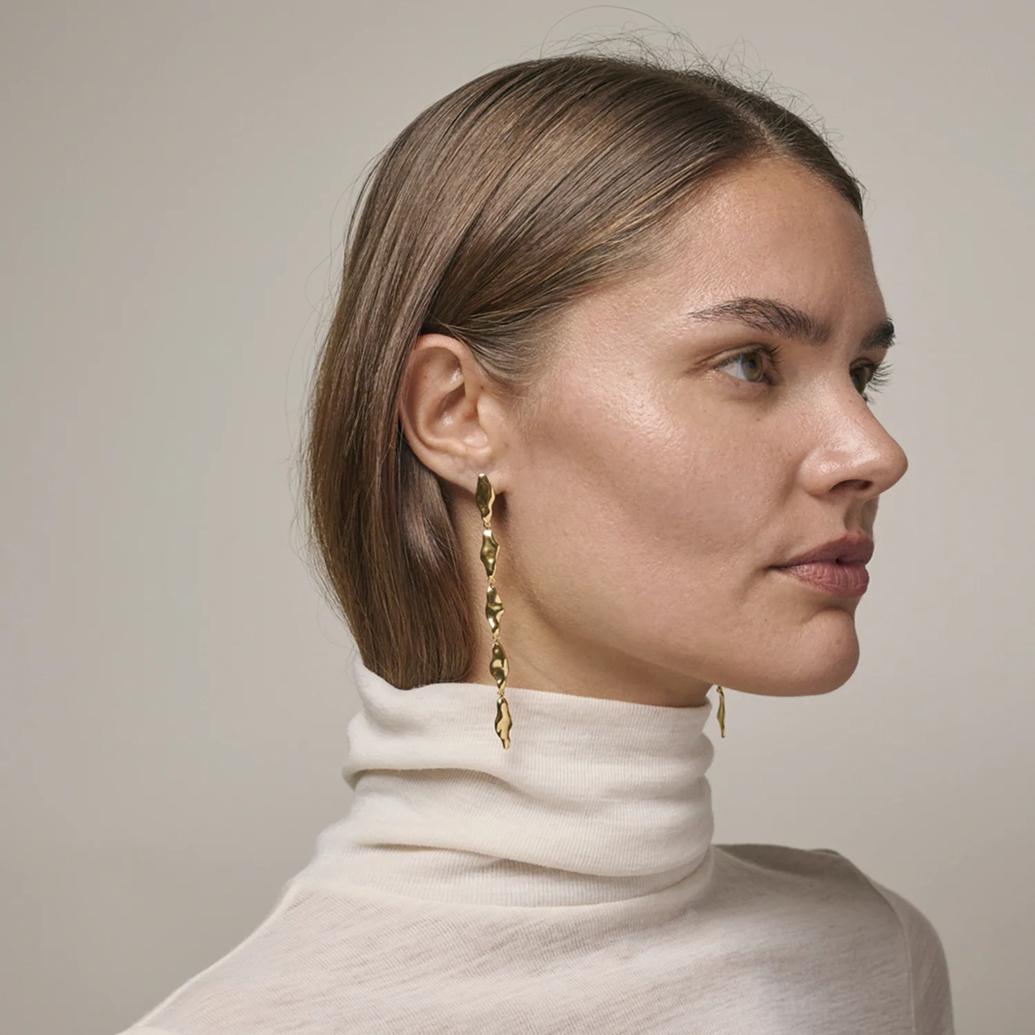 ENAMEL Copenhagen India Gold Plated Recycled 925 Sterling Silver Earrings E400G-GP - Image 2