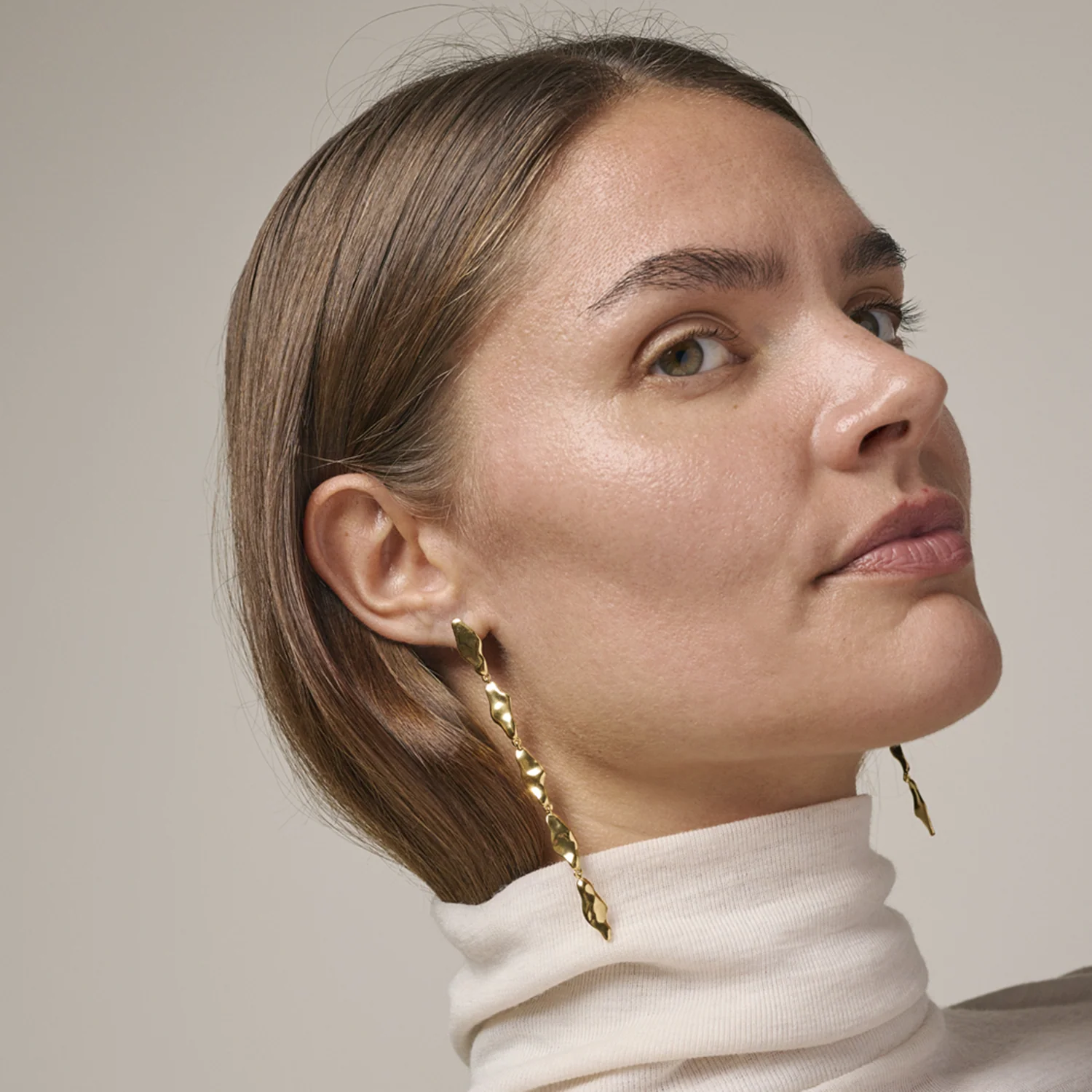 ENAMEL Copenhagen India Gold Plated Recycled 925 Sterling Silver Earrings E400G-GP - Image 3