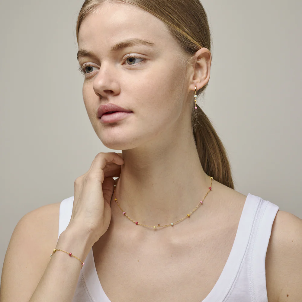 ENAMEL Copenhagen Lola Bold Gold Plated Recycled 925 Sterling Silver Earrings E424G-MC - Image 2