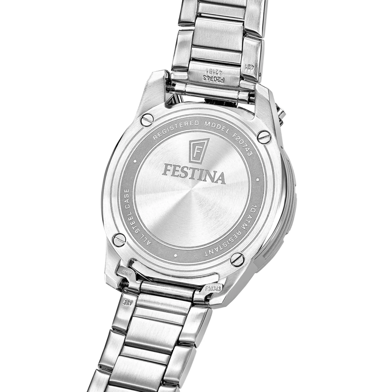 Festina Bullhead Black Chronograph Men's Watch F20743/6 - Image 6