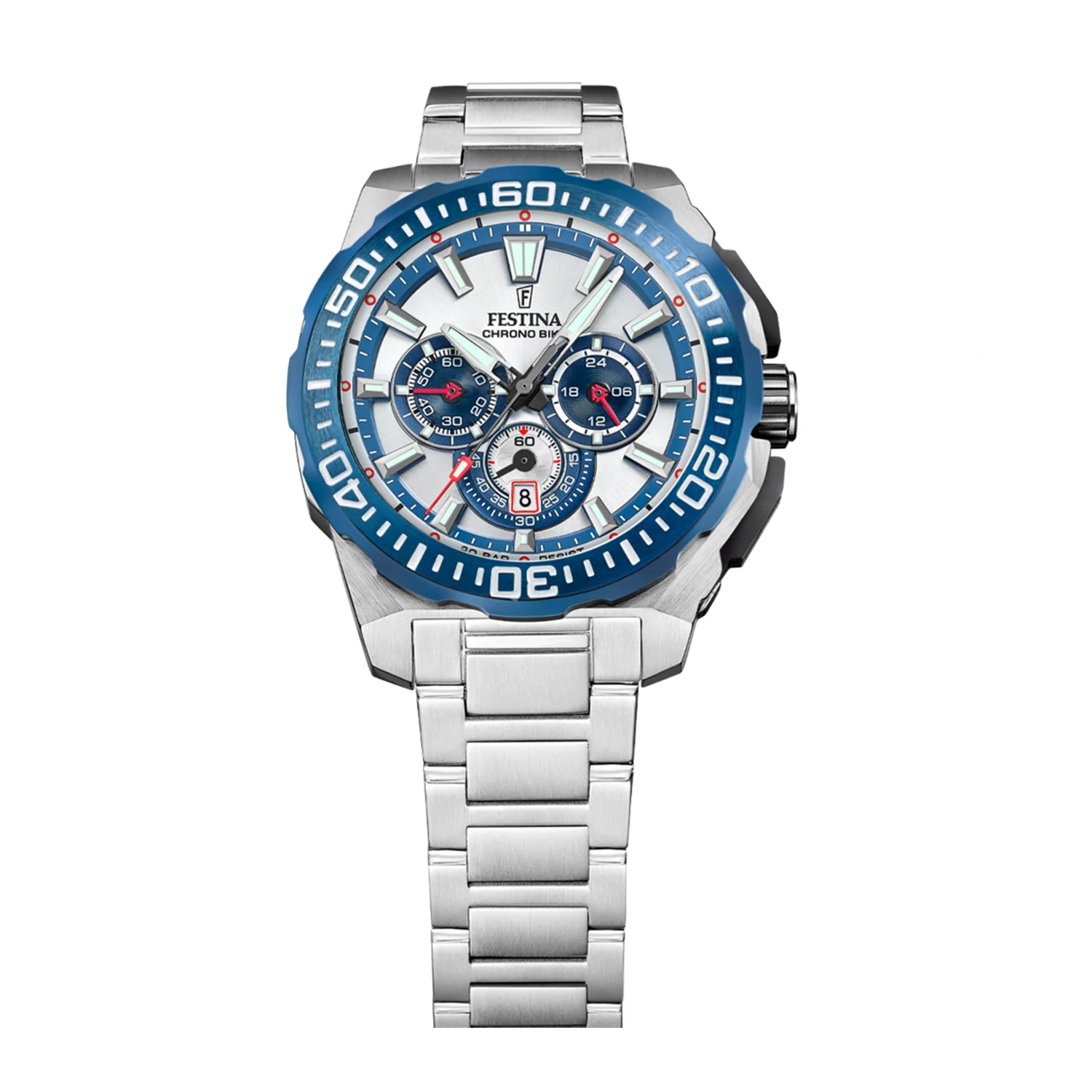Festina Chrono Bike Silver Men's Watch F20724/1 - Image 3