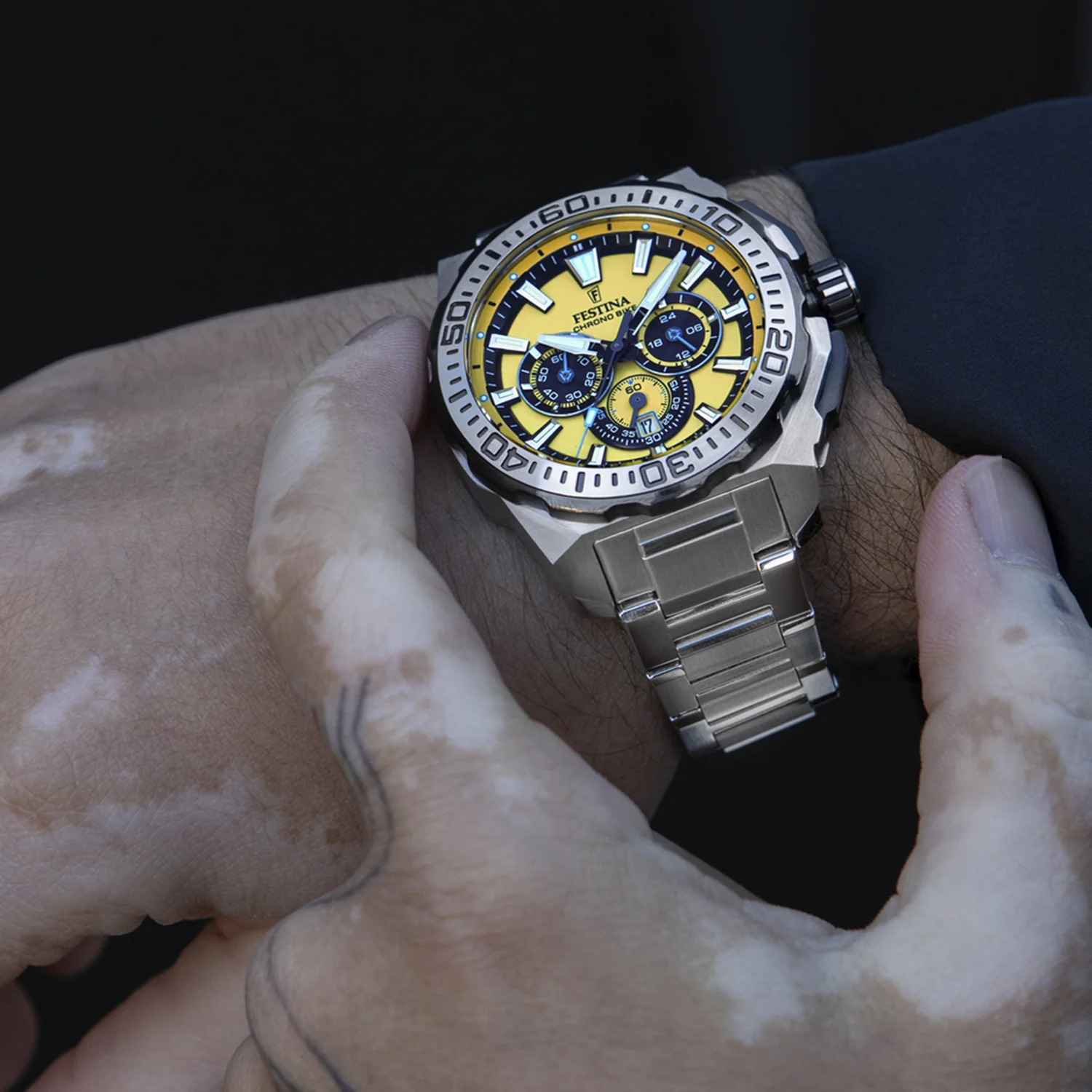 Festina Chrono Bike Yellow Men's Watch F20724/4 - Image 2