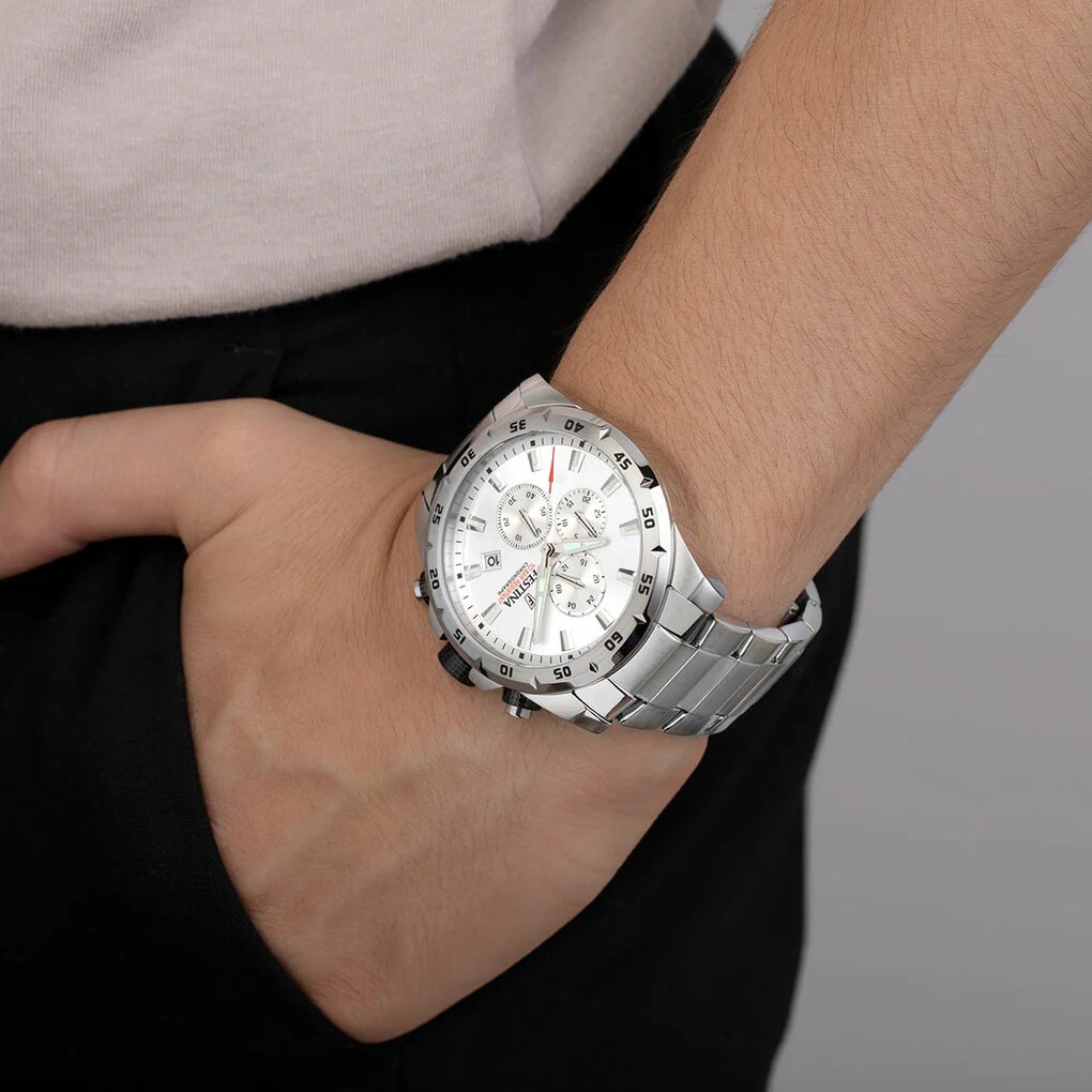 Festina Chrono Sport Silver Watch F20463-1 - Image 2