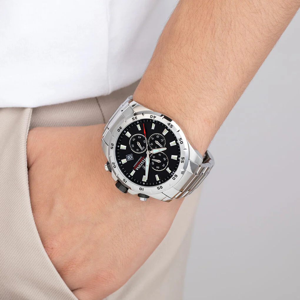 Festina Chrono Sport Silver Watch F20463-4 - Image 2