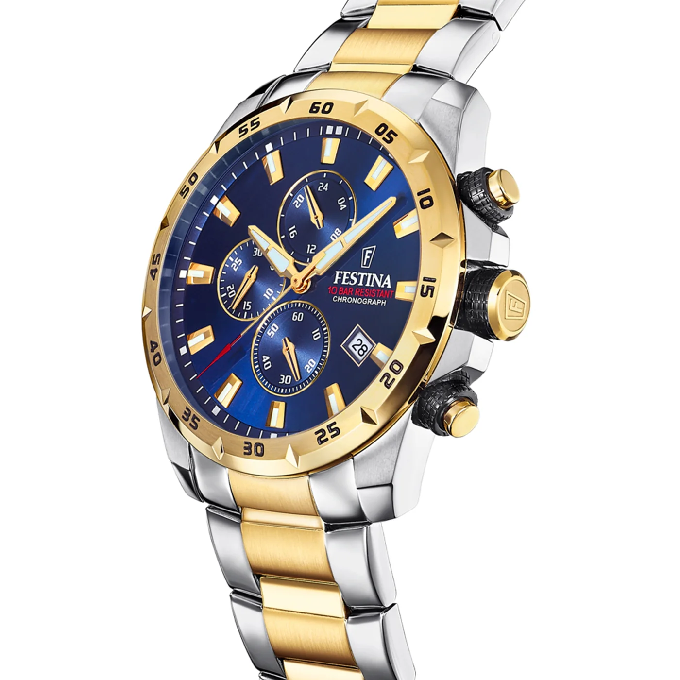 Festina Timeless Chrono Gold Watch F20562/2 - Image 3