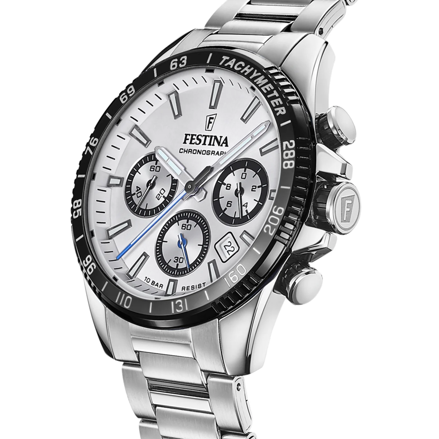 Festina Timeless Chrono Silver Watch F20560/1 - Image 3