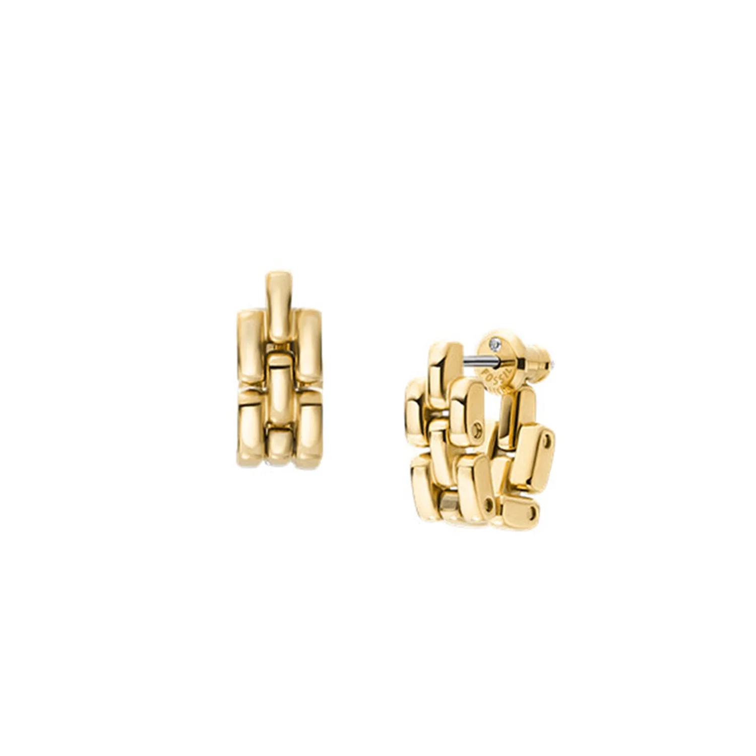 Fossil Arden Gold Coloured Stainless Steel Earrings JF04902710 - Image 3