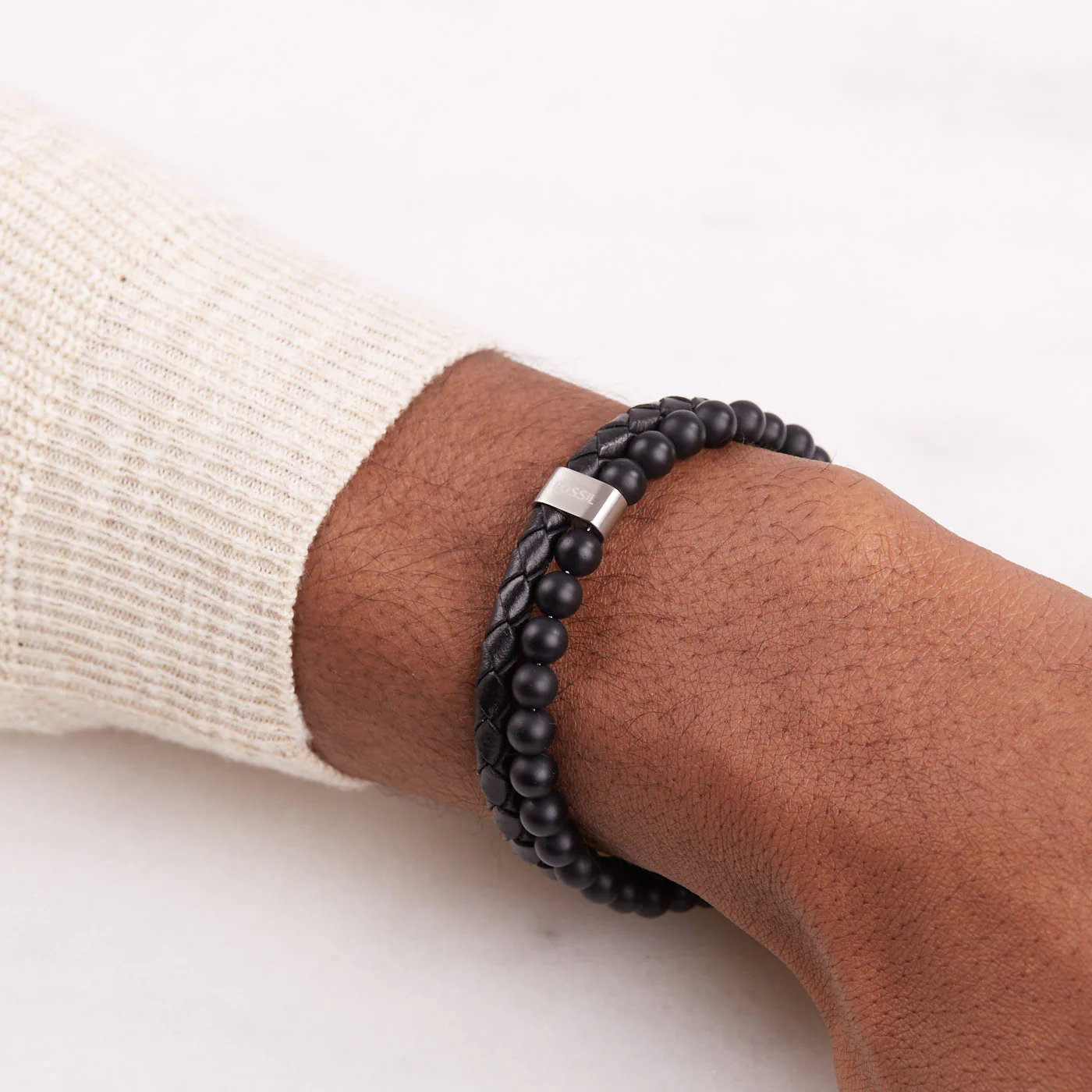 Fossil Zwarte Vintage Casual Armband JF02763040 (Lengte: 18.00 - 19.50 cm) - Image 2