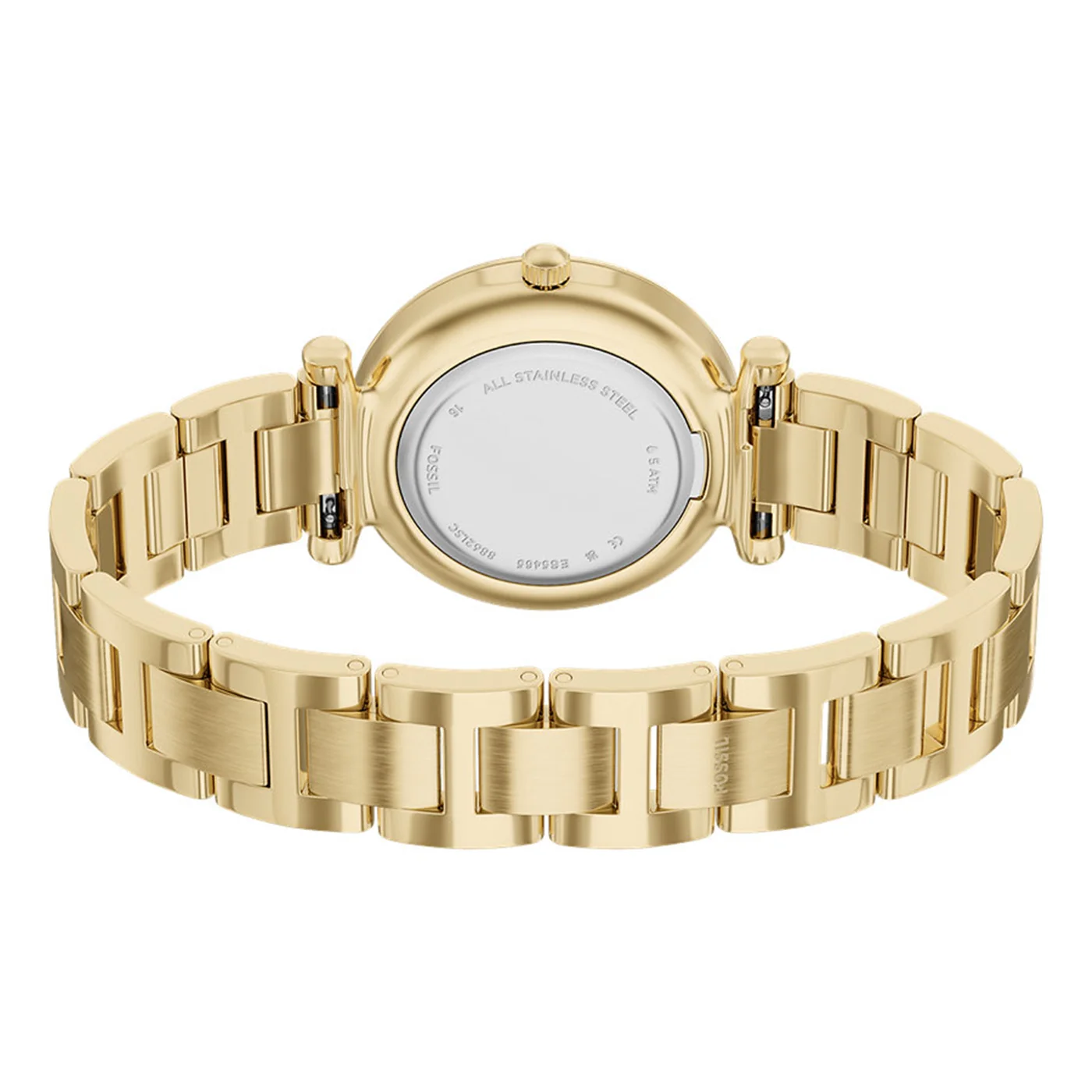 Fossil Carlie Round Gold Dial Watch ES5465 - Image 8