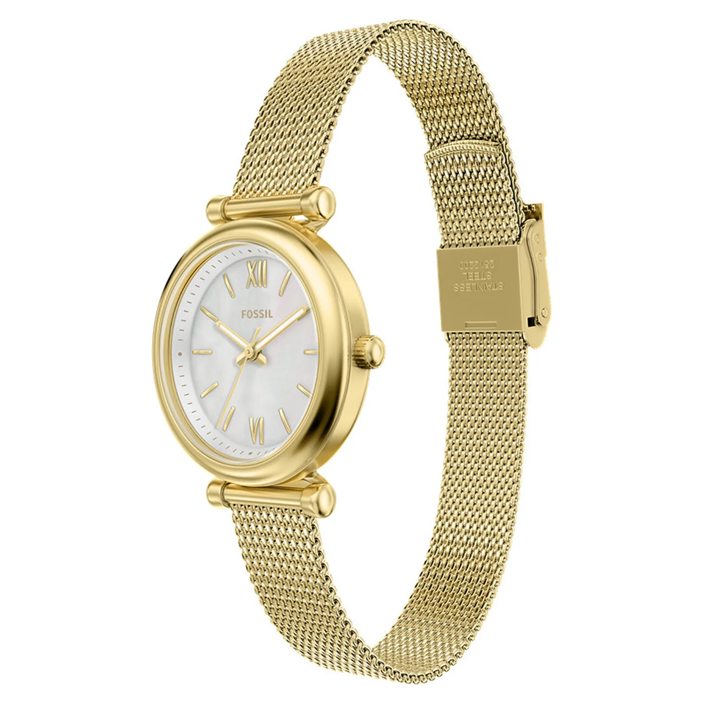 Fossil Carlie Round White Dial Watch ES5462 - Image 3
