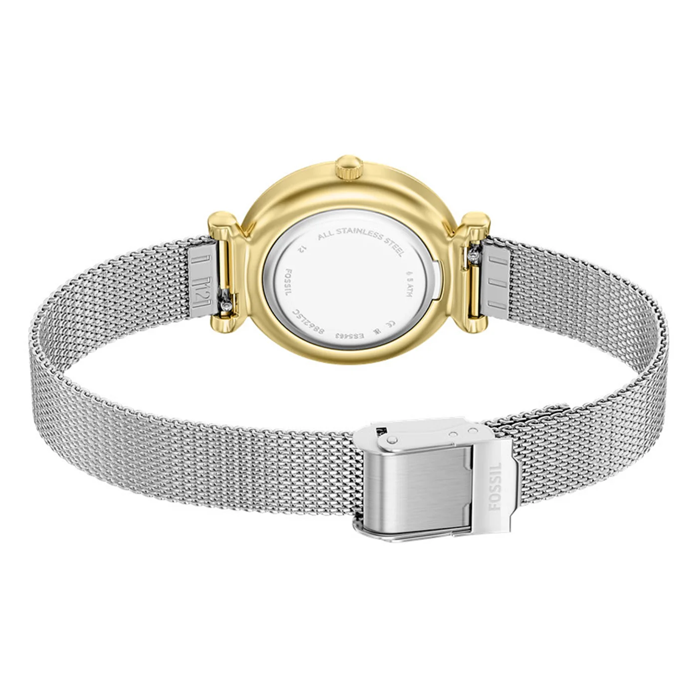 Fossil Carlie Round White Dial Watch ES5463 - Image 9