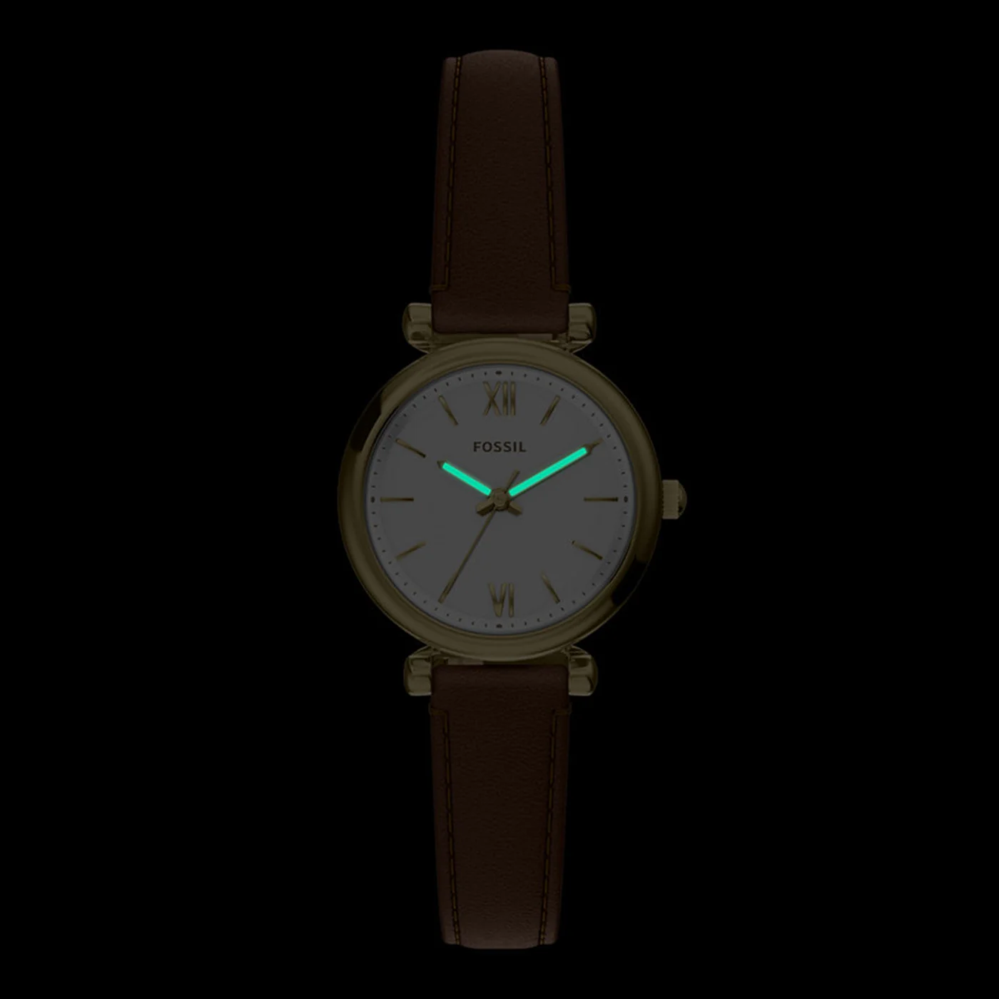 Fossil Carlie Round White Dial Watch ES5464 - Image 8