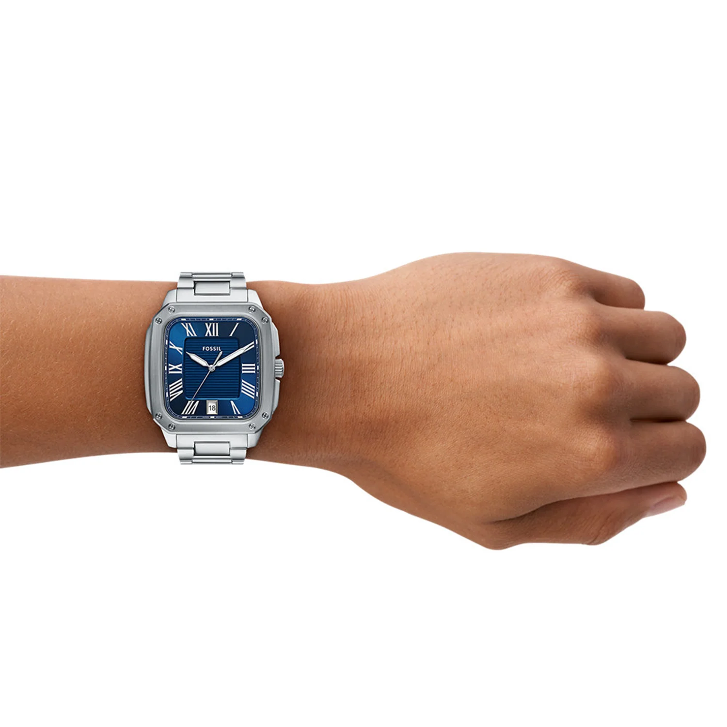 Fossil Crosby Silver and Blue Men's Watch FS6121 - Image 2