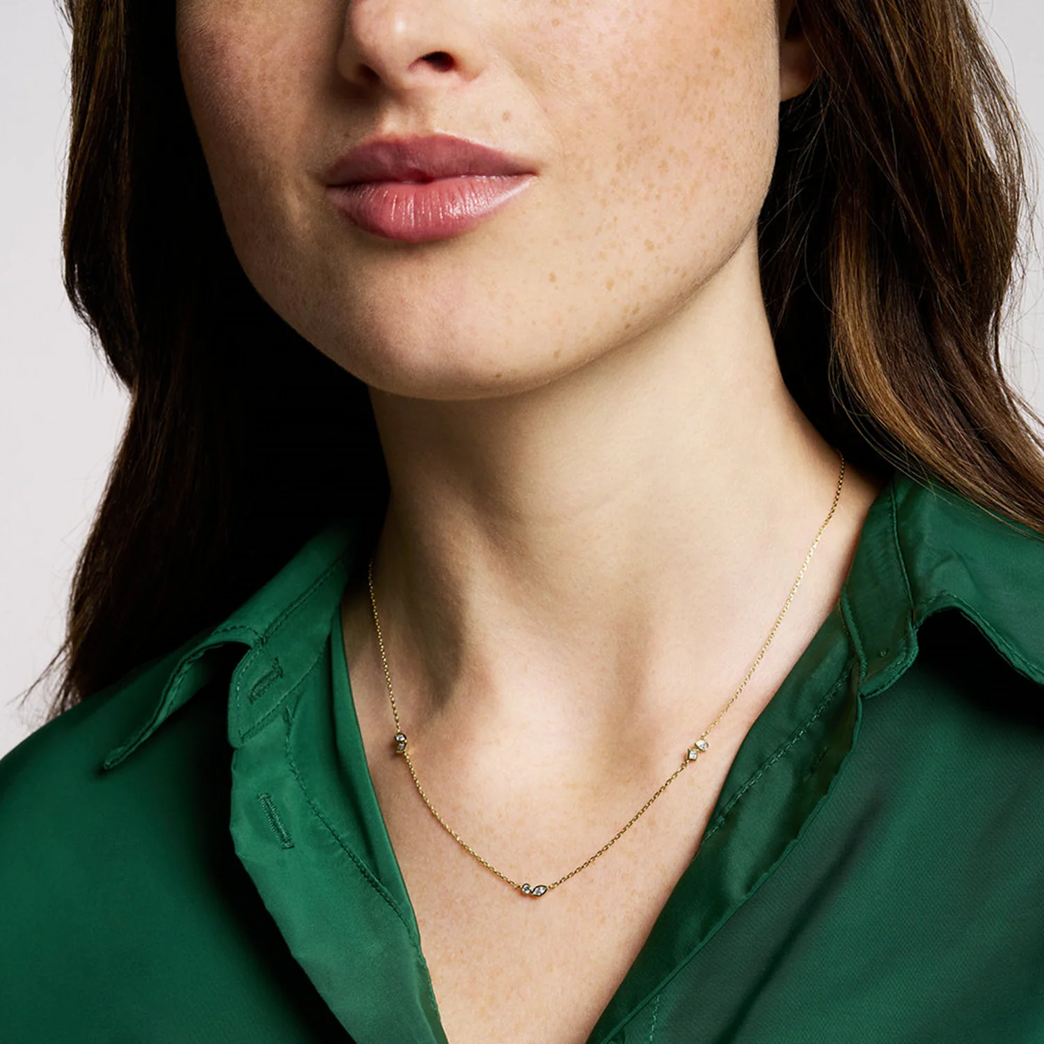 Fossil Ellis Brass Necklace JA7287710 - Image 2