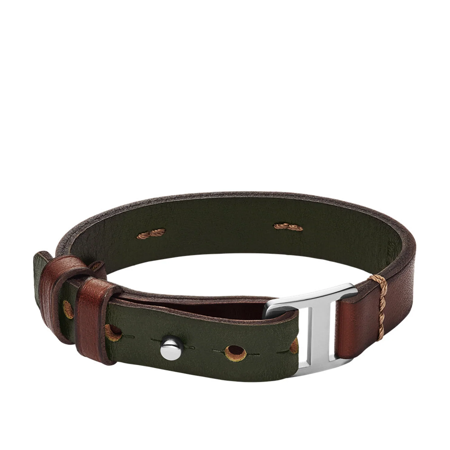 Fossil Machine Leather Men's Bracelet JF04963040 - Image 6