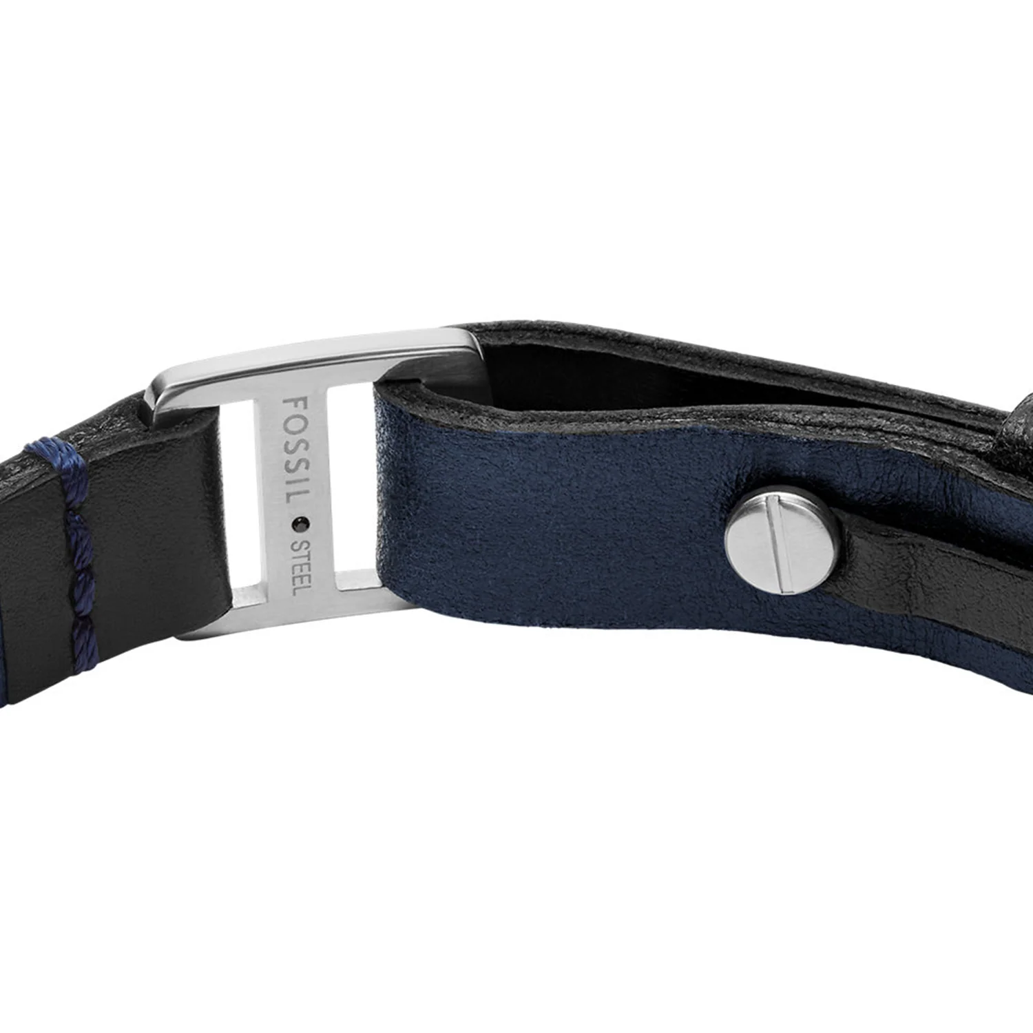 Fossil Machine Leather Men's Bracelet JF04964040 - Image 4