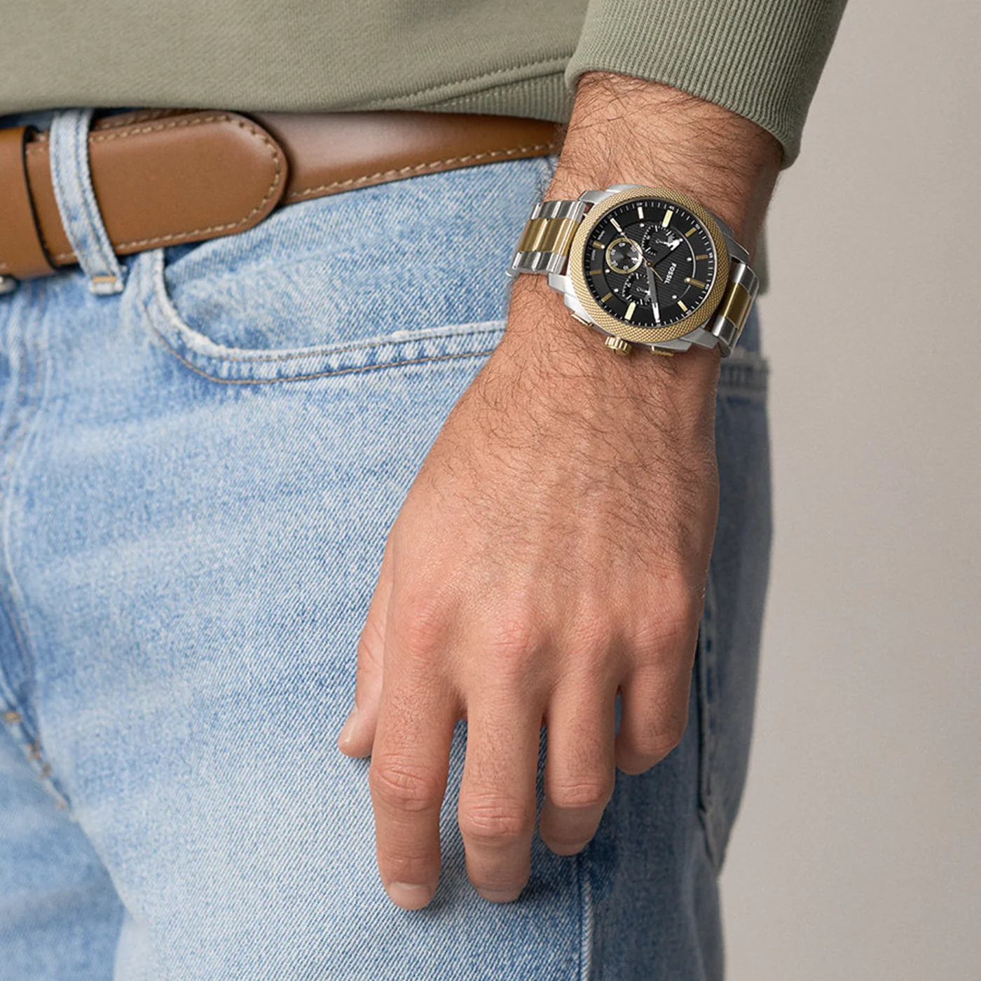 Fossil Machine Round Black Dial Watch FS6159 - Image 2