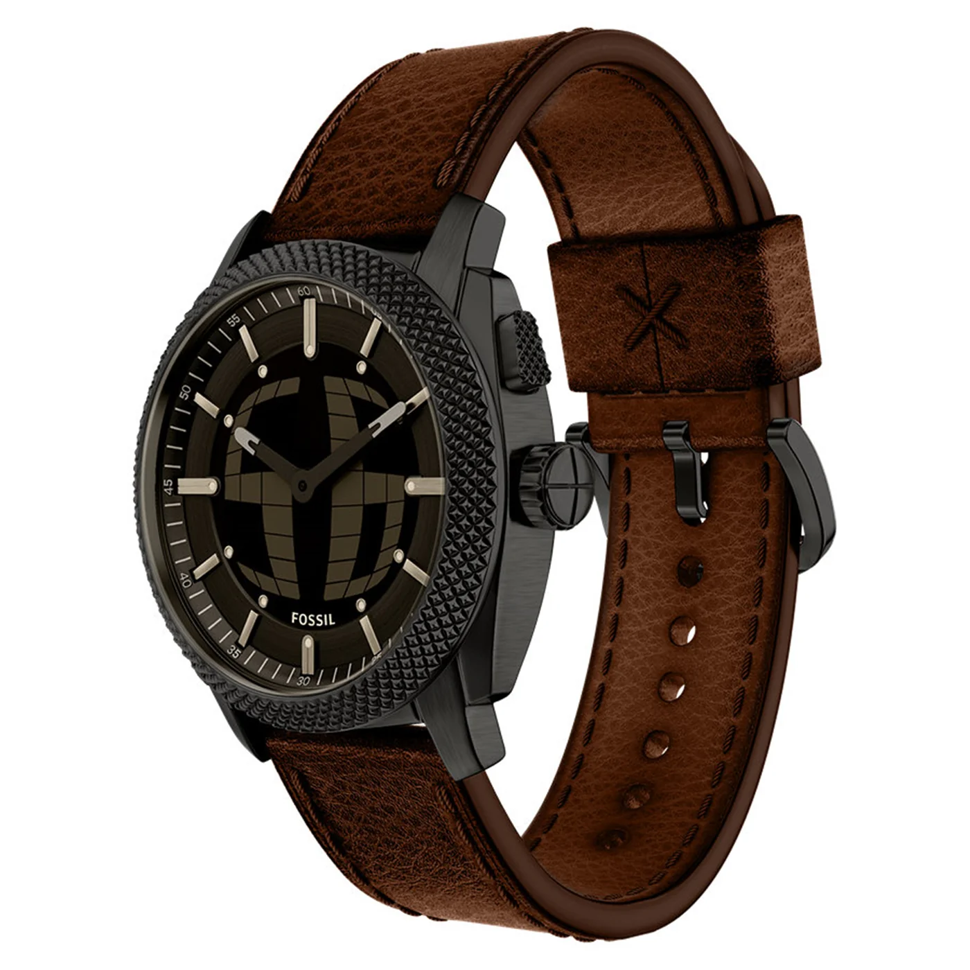 Fossil Machine Big Tic Round Black Dial Watch FS6165 - Image 3