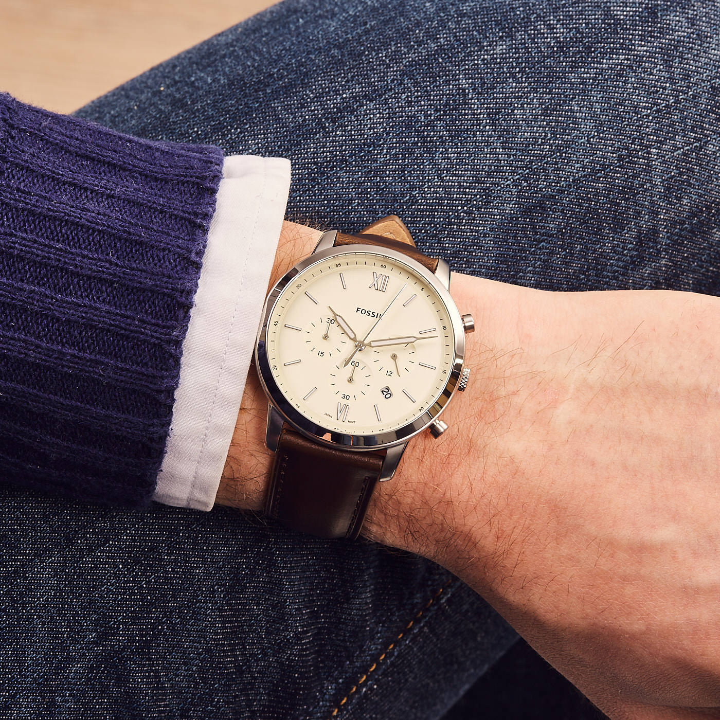 Fossil Neutra Chrono Brown Watch FS5380 - Image 2