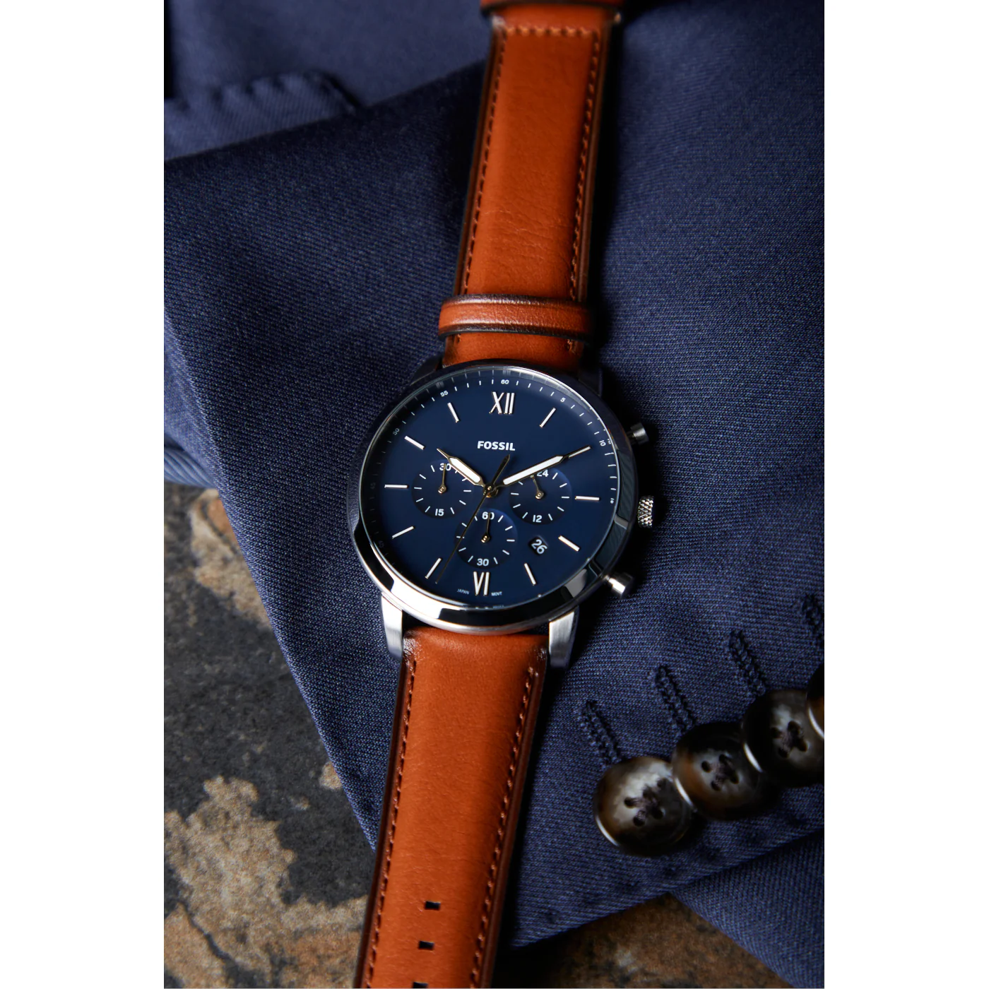 Fossil Neutra Chrono Brown Watch FS5453 - Image 3