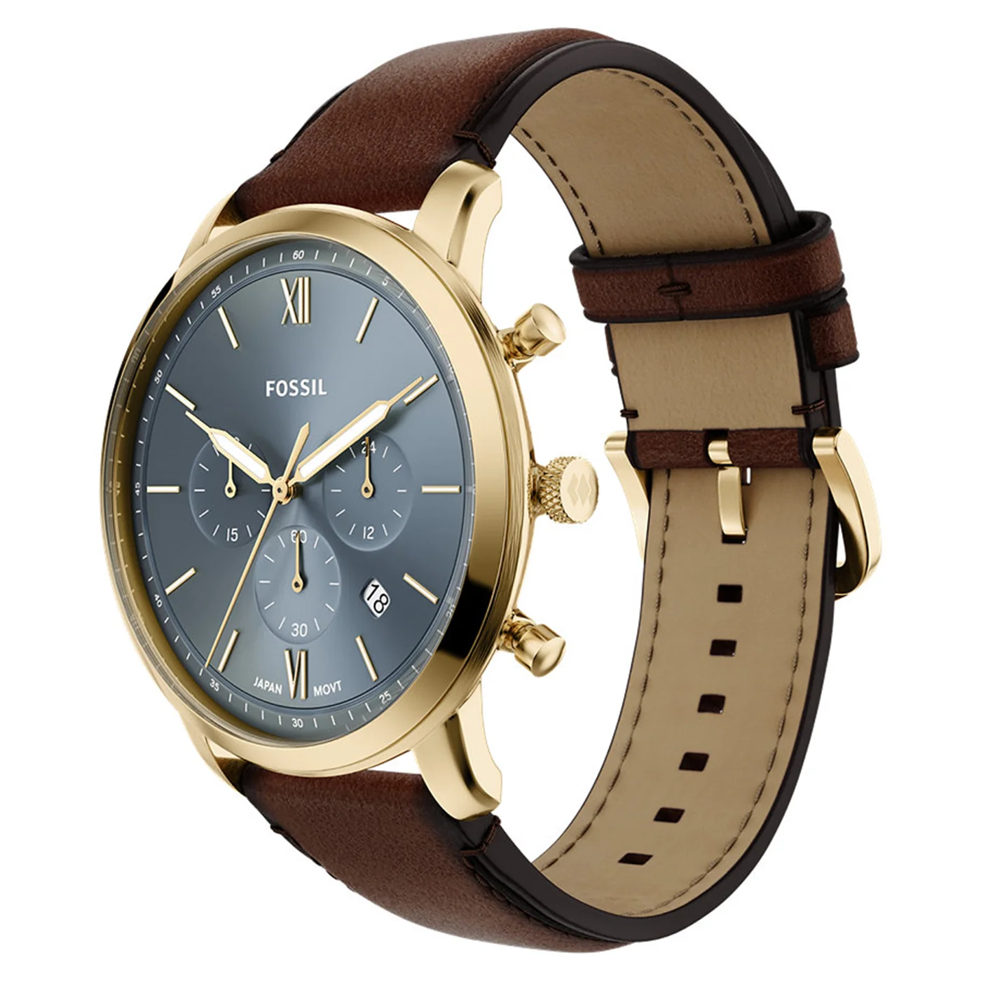 Fossil Neutra Round Blue Dial Watch FS6162 - Image 4