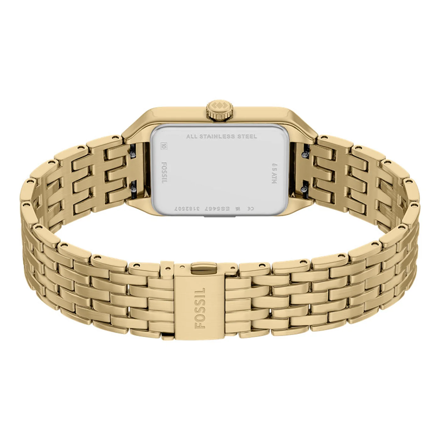 Fossil Raquel Mini Rectangular White Dial Watch ES5467 - Image 7