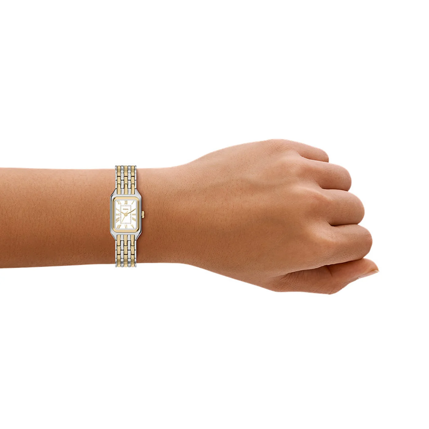 Fossil Raquel Mini Rectangular White Dial Watch ES5468 - Image 4