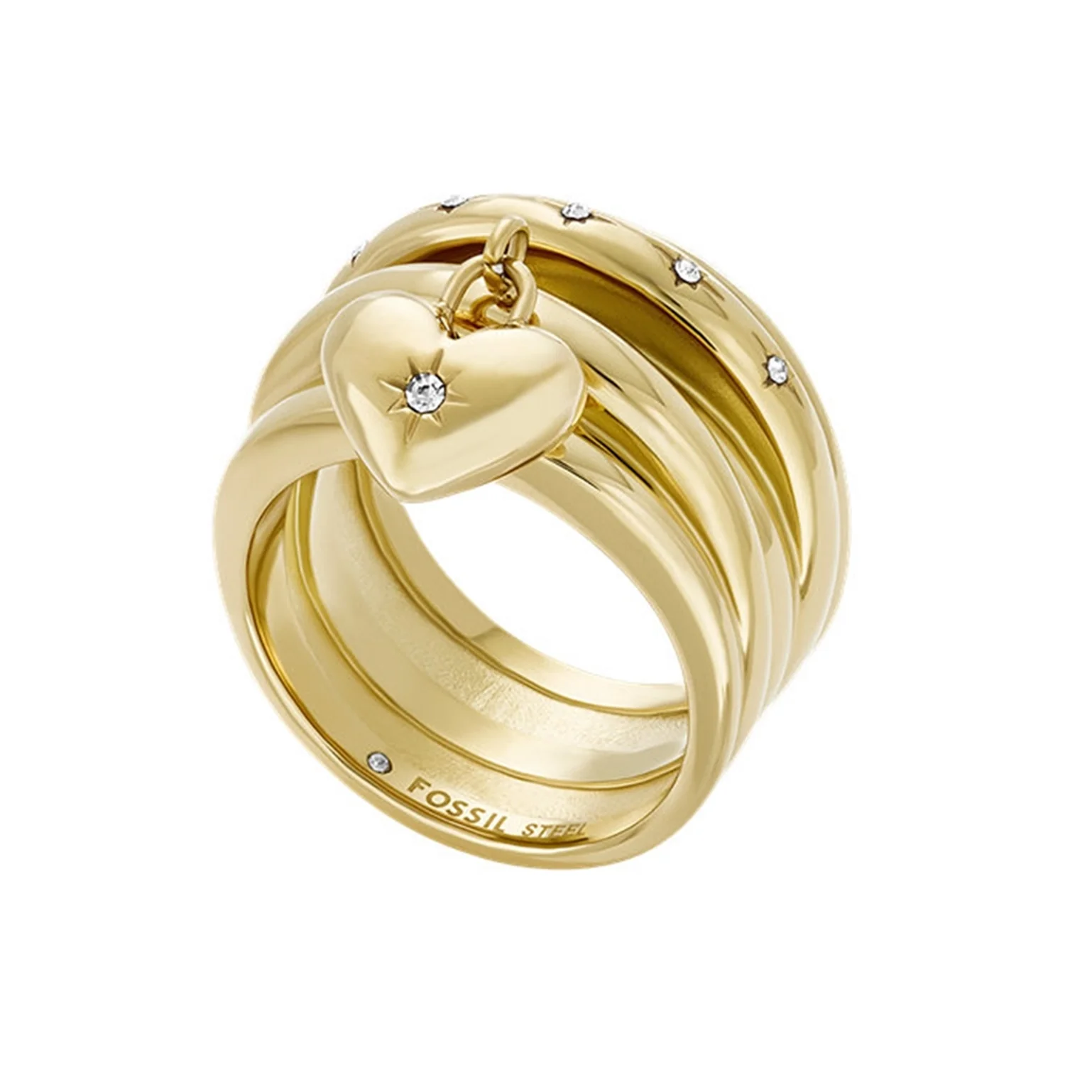 Fossil Sadie Gold Coloured Ring JF048347109 - Image 3